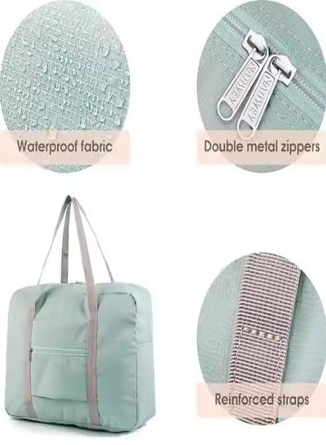 GLOWICK حقيبة سفر قابلة للطي من GLOWICK - خفيفة الوزن وواسعة، حقيبة سفر مقاومة للماء، حقيبة تسوق خفيفة الوزن، حقيبة سفر لعطلة نهاية الأسبوع، حقيبة سفر لليلة واحدة للنساء والفتيات (قطعة واحدة) - Image 4